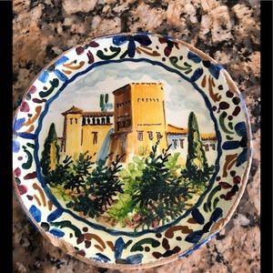 Vintage Italian painted plate